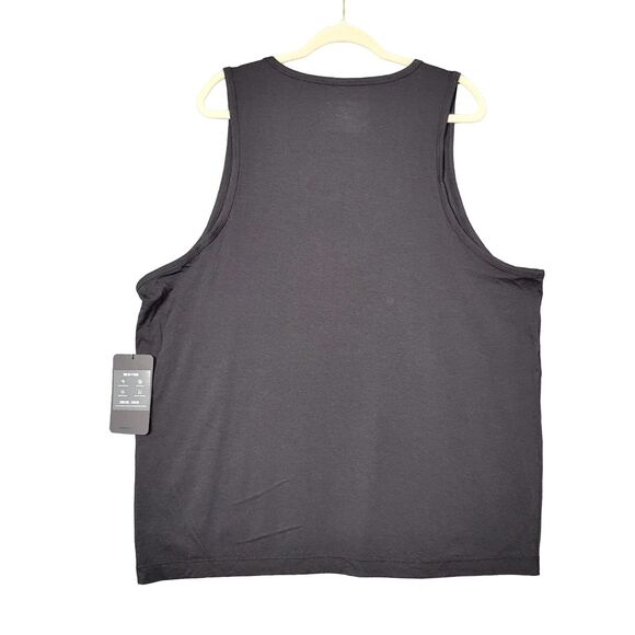 NWT FABLETICS Black 24-7 Tank Scoop Neck Cotton Modal Sleeveless Top SIZE XXL - Picture 2 of 9